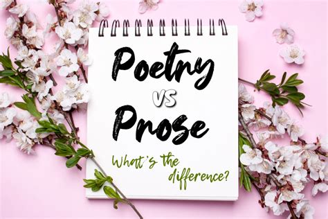 what's the difference between poetry and prose